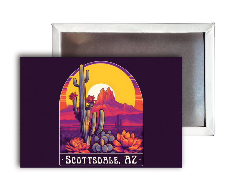Scottsdale Arizona B Souvenir Durable & Vibrant Decor Fridge Magnet 2.5"X3.5"