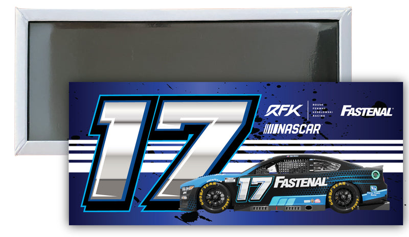 Nascar #17 Chris Buescher 4.75 x 2-Inch Fridge Magnet
