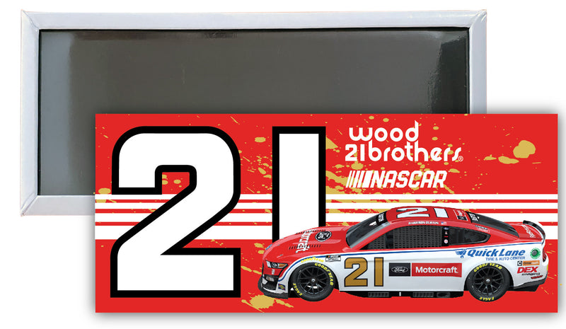 Nascar #21 Harrison Burton 4.75 x 2-Inch Fridge Magnet