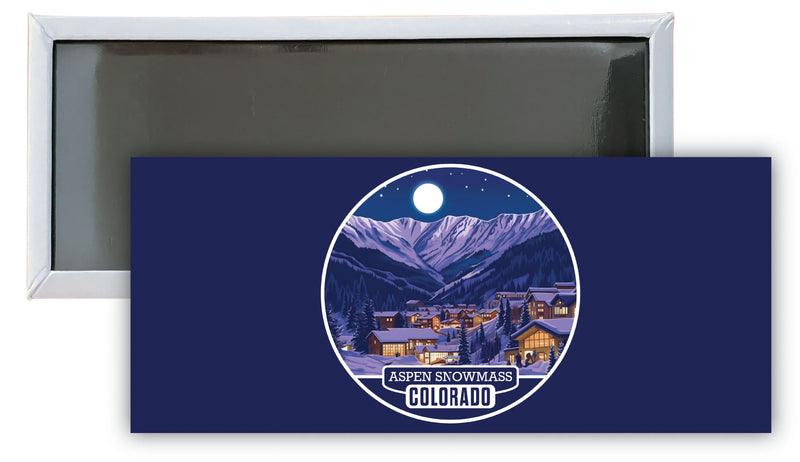 Aspen Snowmass Colorado B Souvenir Durable & Vibrant Decor Fridge Magnet 4.75 x 2 Inch