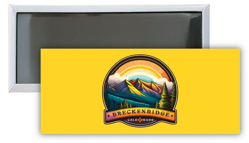 Breckenridge Colorado B Souvenir Durable & Vibrant Decor Fridge Magnet 4.75 x 2 Inch