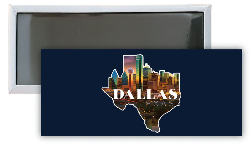 Dallas Texas C Souvenir Durable & Vibrant Decor Fridge Magnet 4.75 x 2 Inch