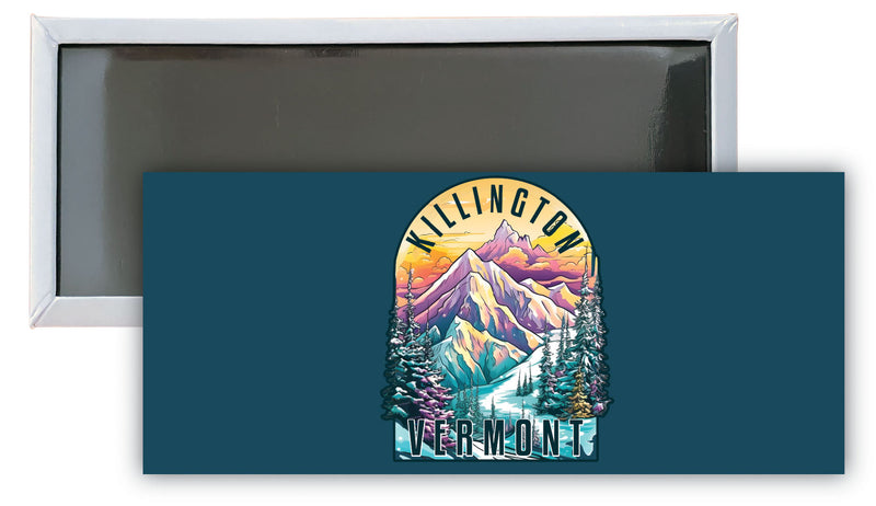 Killington Vermont B Souvenir Durable & Vibrant Decor Fridge Magnet 4.75 x 2 Inch