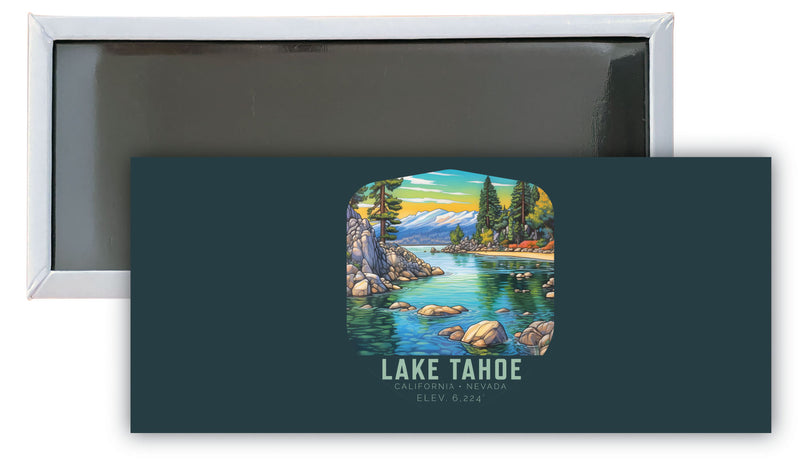 Lake Tahoe California B Souvenir Durable & Vibrant Decor Fridge Magnet 4.75 x 2 Inch