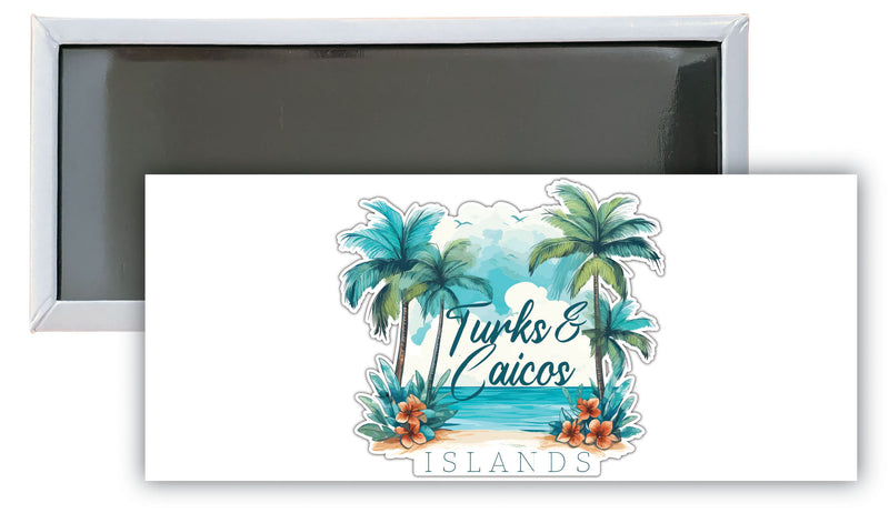Turks And Caicos C Souvenir Durable & Vibrant Decor Fridge Magnet 4.75 x 2 Inch