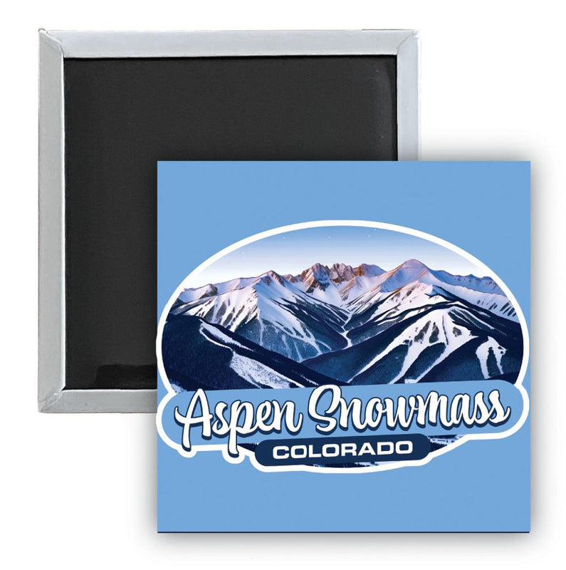 Aspen Snowmass Colorado A Souvenir 2.5 x 2.5-Inch Durable & Vibrant Decor Fridge Magnet