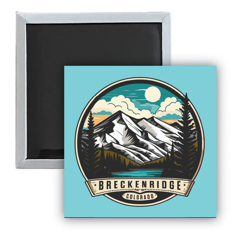 Breckenridge Colorado A Souvenir 2.5 x 2.5-Inch Durable & Vibrant Decor Fridge Magnet