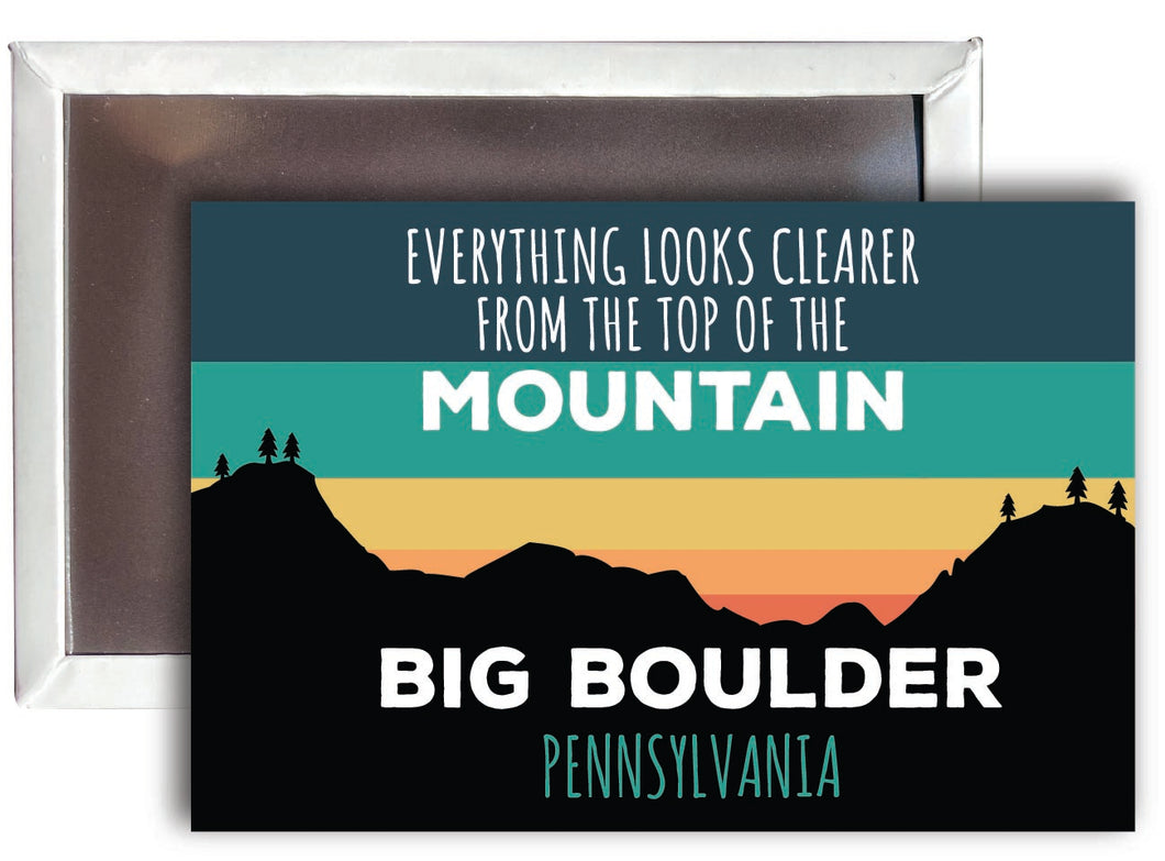 Big Boulder Pennsylvania 2 x 3 - Inch Ski Top of the Mountain Fridge Magnet