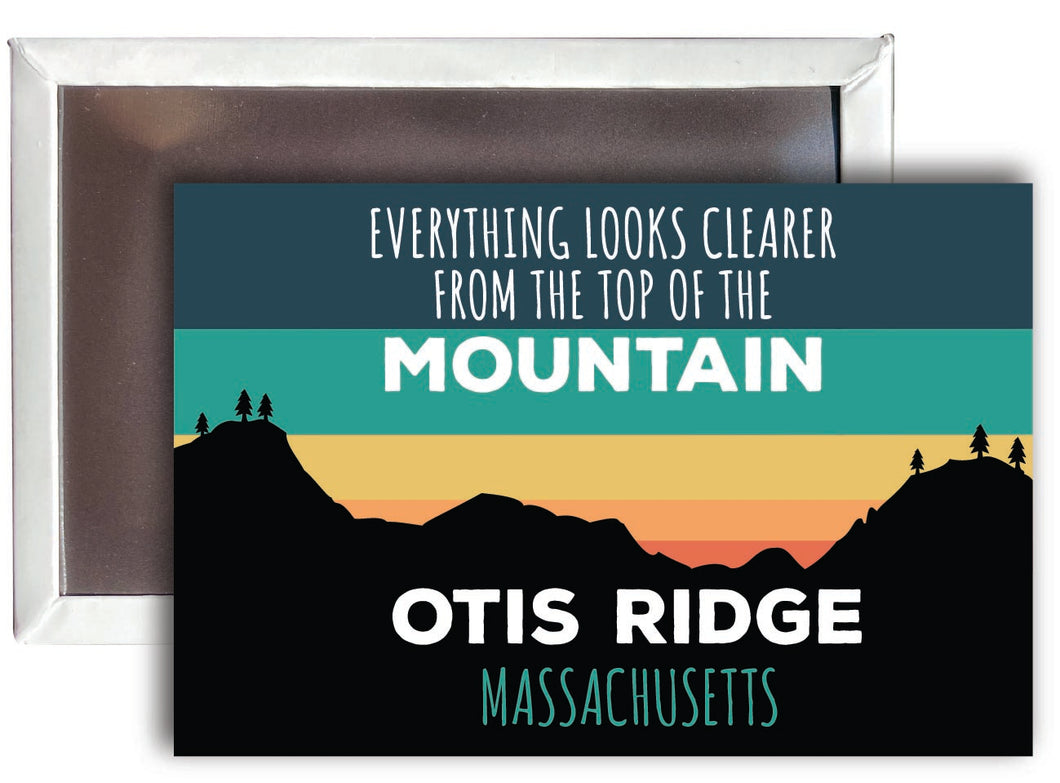 Otis Ridge Massachusetts 2 x 3 - Inch Ski Top of the Mountain Fridge Magnet