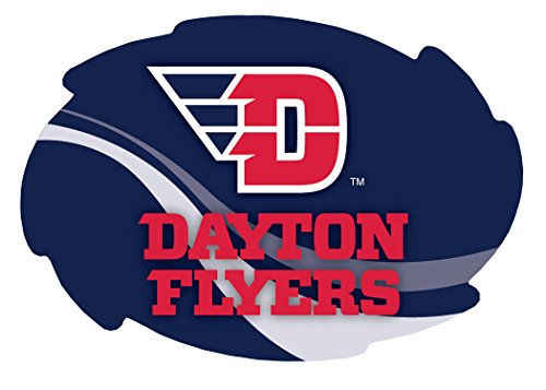 Dayton Flyers Stripe Design Swirl Shape 5x6-Inch NCAA High-Definition Magnet - Versatile Metallic Surface Adornment