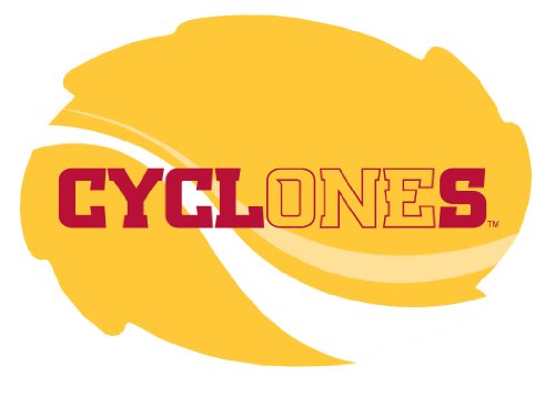 Iowa State Cyclones Stripe Design Swirl Shape 5x6-Inch NCAA High-Definition Magnet - Versatile Metallic Surface Adornment