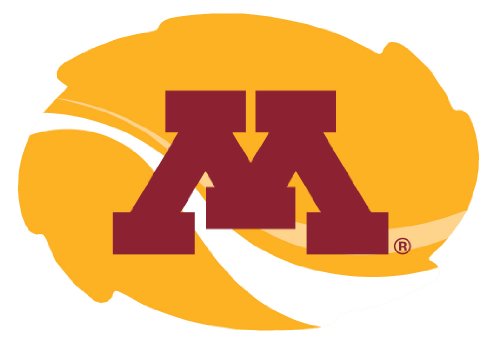 Minnesota Gophers Stripe Design Swirl Shape 5x6-Inch NCAA High-Definition Magnet - Versatile Metallic Surface Adornment