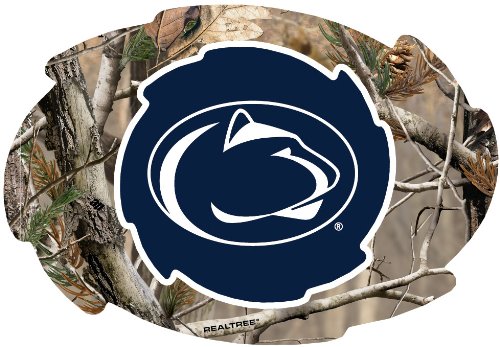 Penn State Nittany Lions Camo Design Swirl Shape 5x6-Inch NCAA High-Definition Magnet - Versatile Metallic Surface Adornment