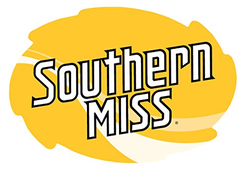 Southern Mississippi Golden Eagles Stripe Design Swirl Shape 5x6-Inch NCAA High-Definition Magnet - Versatile Metallic Surface Adornment