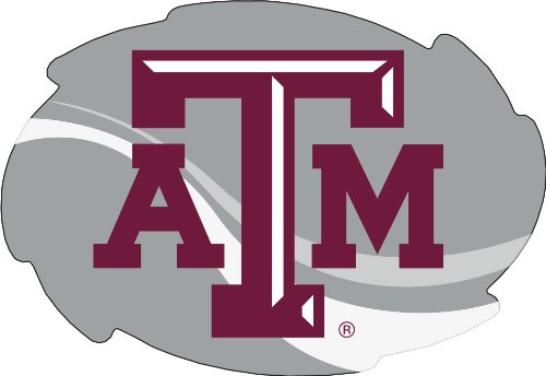 Texas A&M Aggies Stripe Design Swirl Shape 5x6-Inch NCAA High-Definition Magnet - Versatile Metallic Surface Adornment