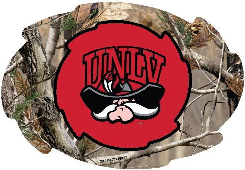 UNLV Rebels Camo Design Swirl Shape 5x6-Inch NCAA High-Definition Magnet - Versatile Metallic Surface Adornment