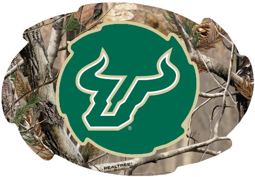 South Florida Bulls Camo Design Swirl Shape 5x6-Inch NCAA High-Definition Magnet - Versatile Metallic Surface Adornment