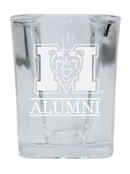 NCAA Mercer University Alumni 2oz Laser Etched Square Shot Glass