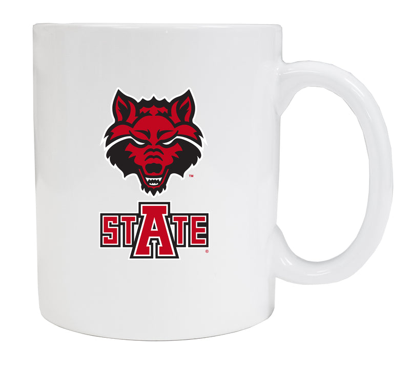 Arkansas State White Ceramic NCAA Fan Mug (White)