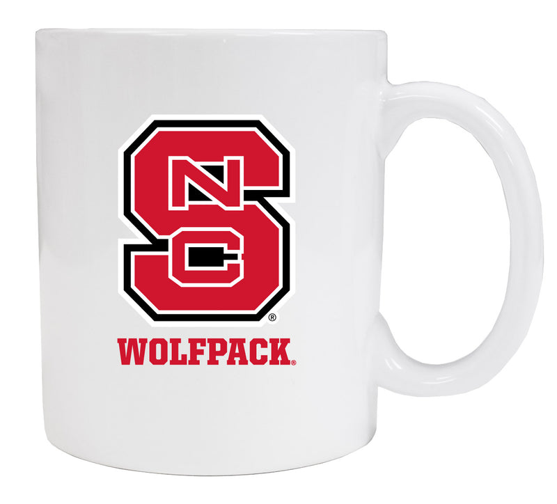 NC State Wolfpack White Ceramic Coffee NCAA Fan Mug 2-Pack (White)