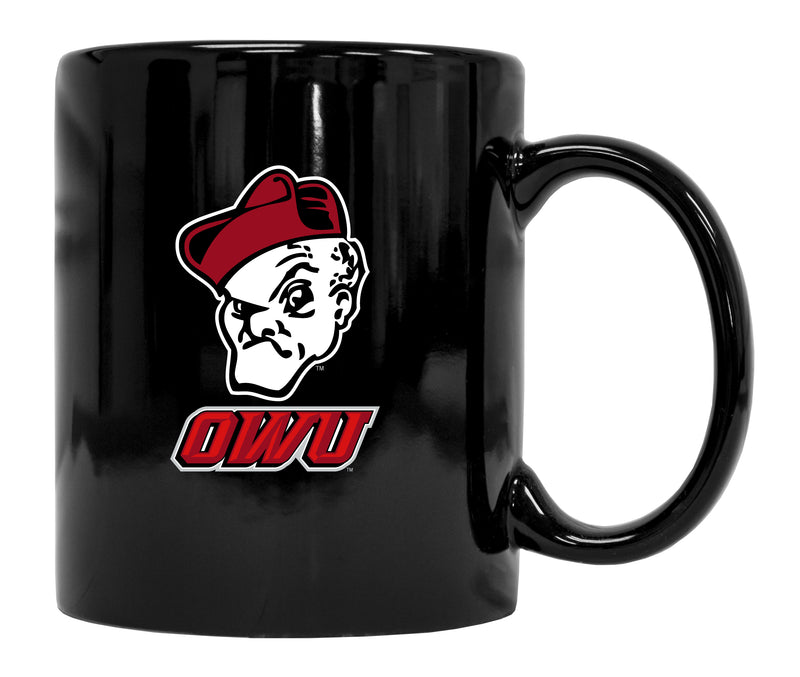 Ohio Wesleyan University Black Ceramic NCAA Fan Mug 2-Pack (Black)