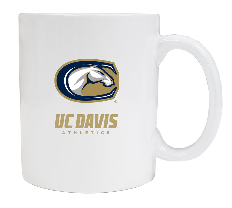 UC Davis Aggies White Ceramic Coffee NCAA Fan Mug 2-Pack (White)