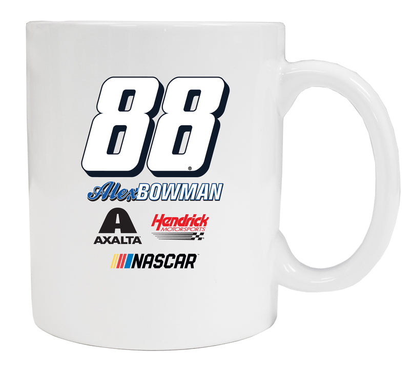 #88 Alex Bowman Nascar 2020 Ceramic White Mug