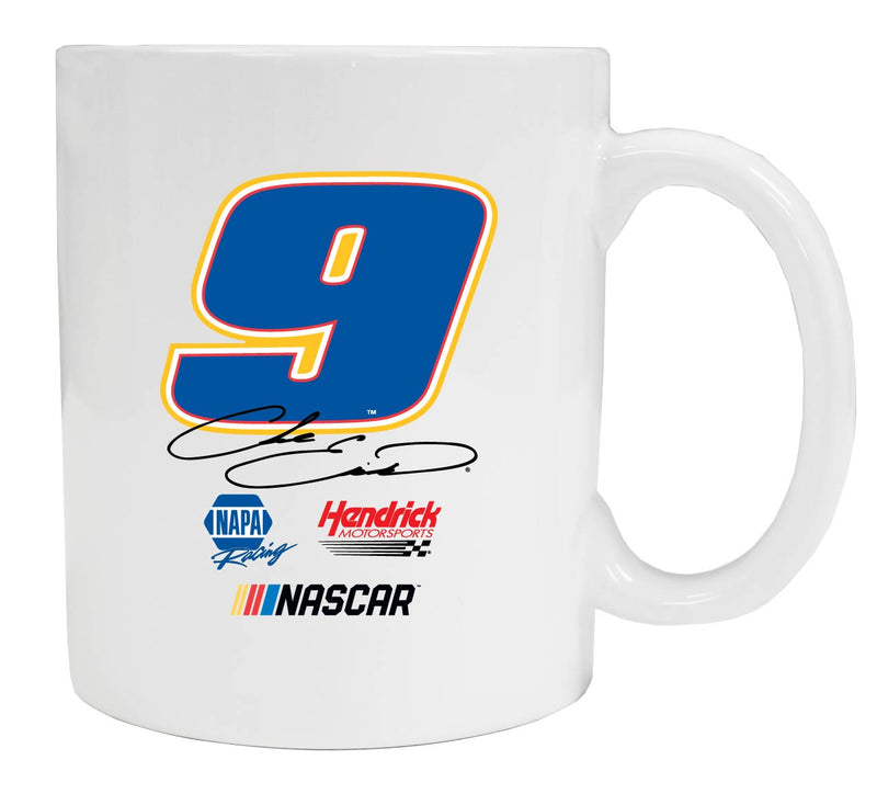 Chase Elliott #9 Ceramic White Mug New for 2020 (White).