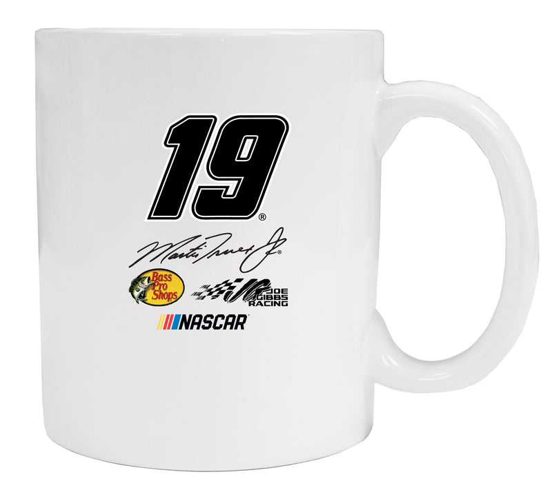 Martin Truex #19 Ceramic White Mug New for 2020 (White).