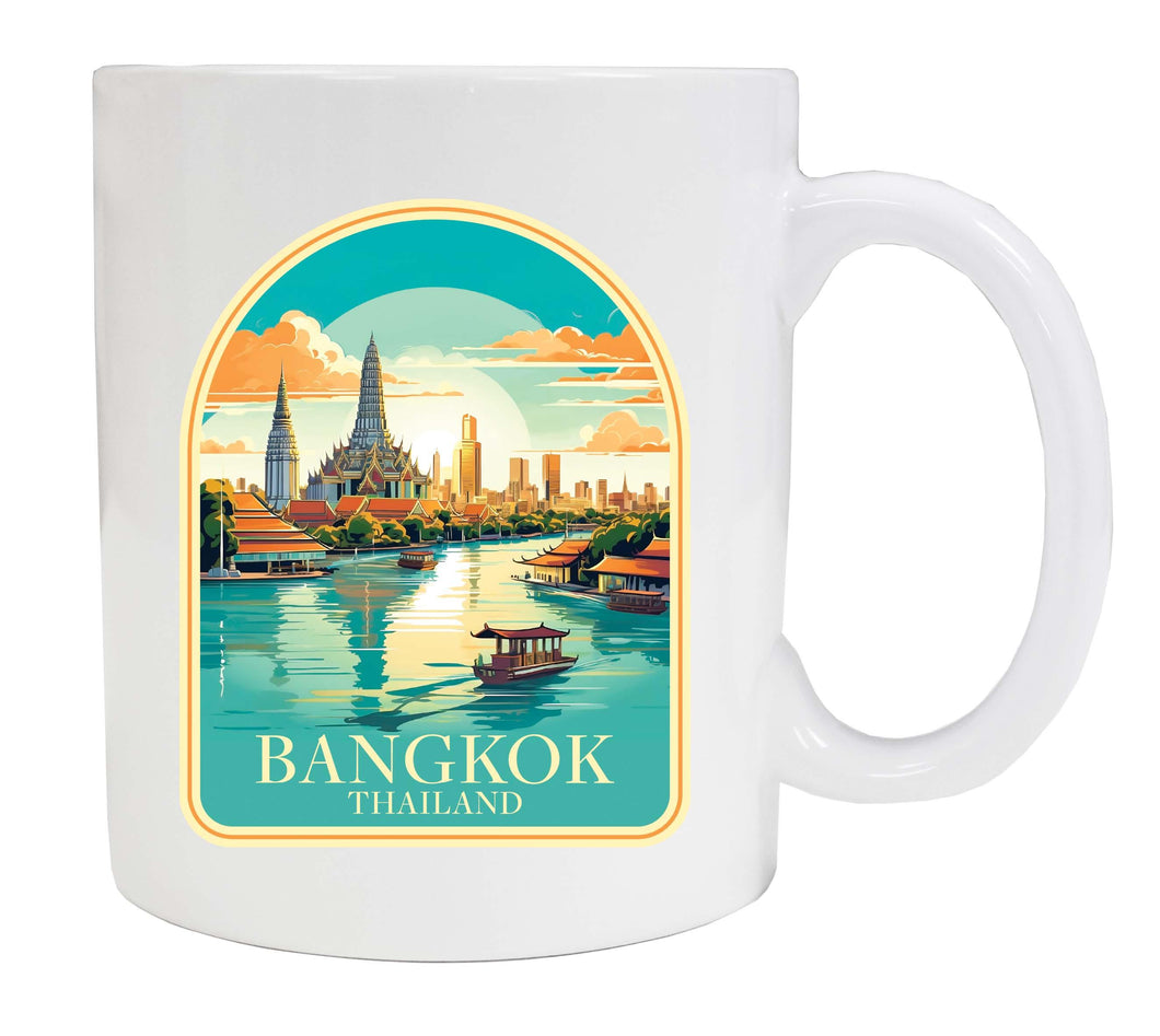 Bangkok Thailand A Souvenir  12 oz Ceramic Coffee Mug