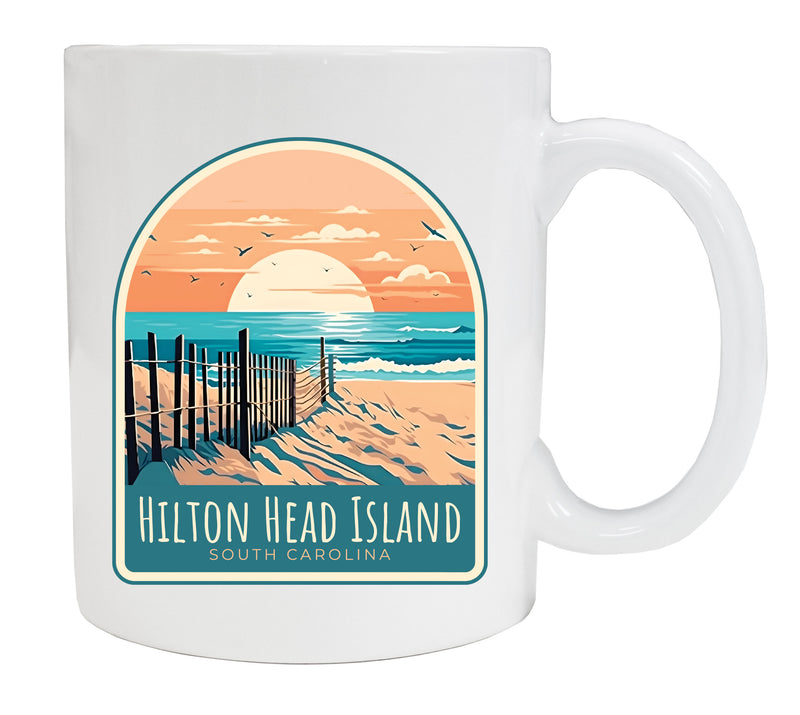 Hilton Head Island Souvenir 12 oz Ceramic Coffee Mug White