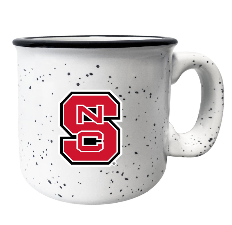 NC State Wolfpack Speckled Ceramic Camper Coffee Mug - Choose Your Color