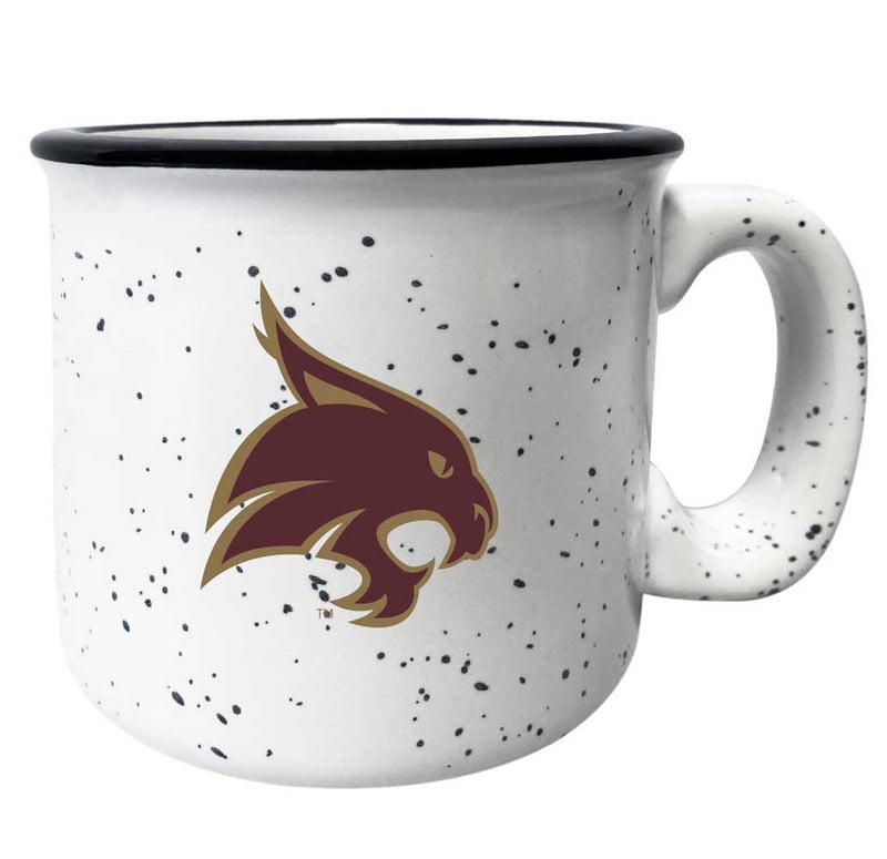 Texas State Bobcats Speckled Ceramic Camper Coffee Mug - Choose Your Color