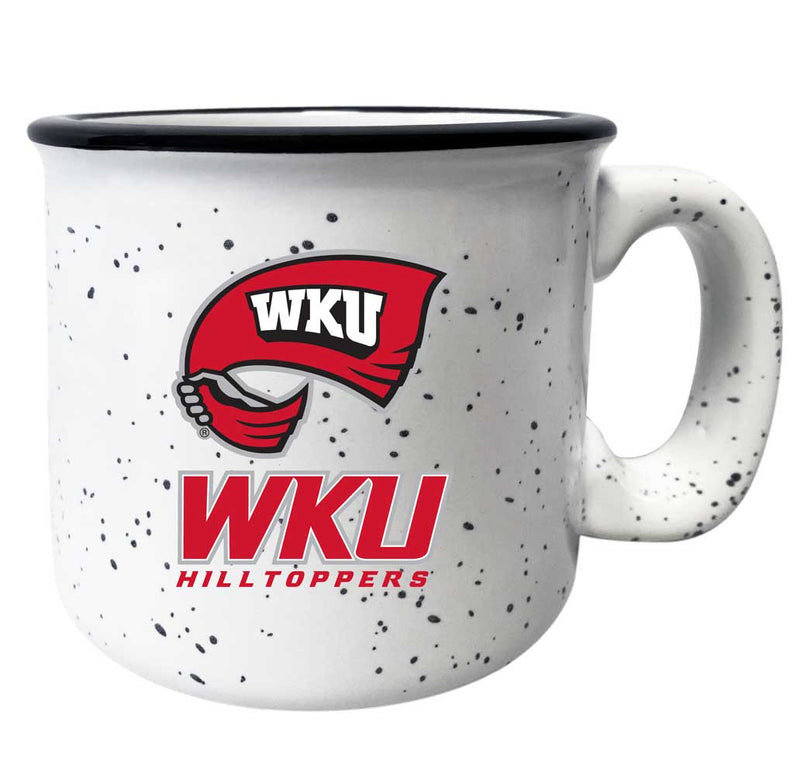 Western Kentucky Hilltoppers Speckled Ceramic Camper Coffee Mug - Choose Your Color