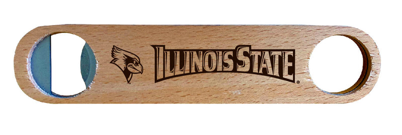 Illinois State Redbirds NCAA Elegant Laser-Etched Wooden Bottle Opener - Collegiate Bar Accessory