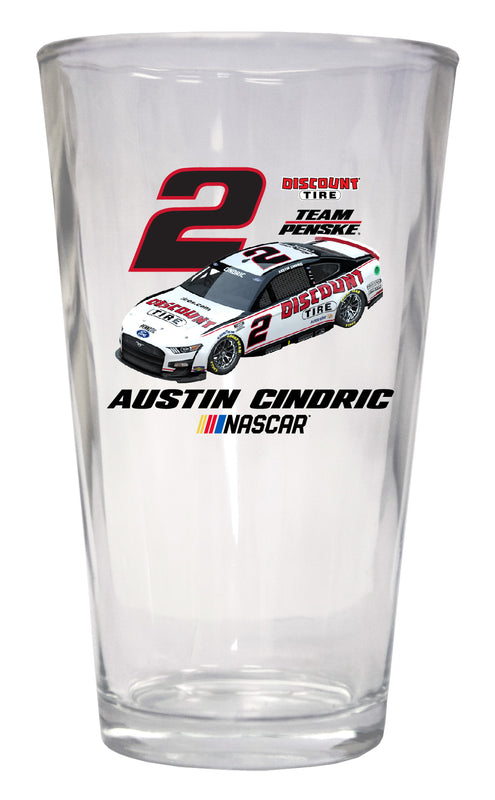 #2 Austin Cindric Pint Glass