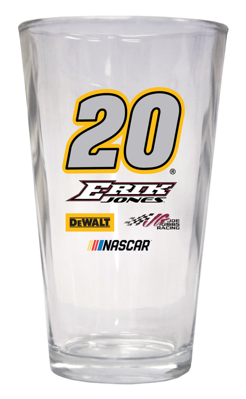 Erik Jones #20 NASCAR Pint Glass New for 2020