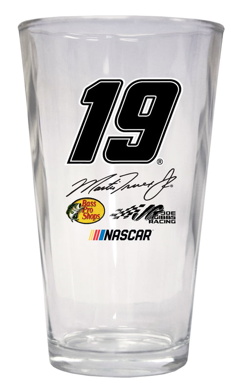Martin Truex #19 NASCAR Pint Glass New for 2020