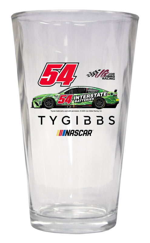 #54 Ty Gibbs Pint Glass