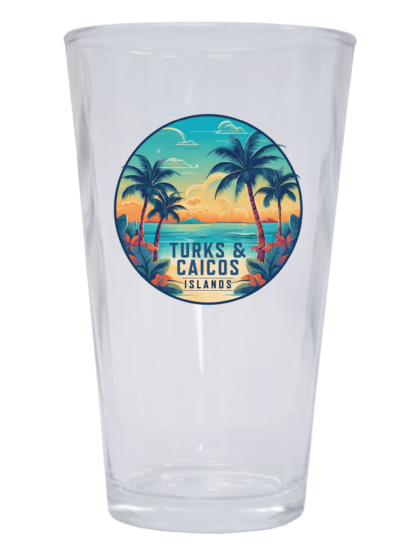 Turks And Caicos Souvenir 16 oz Pint Glass