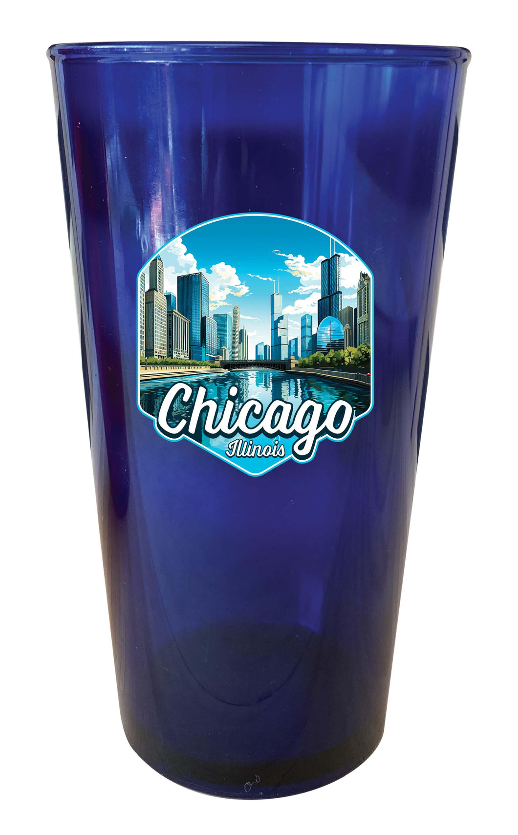 Chicago Illinois A Souvenir Plastic 16 oz pint