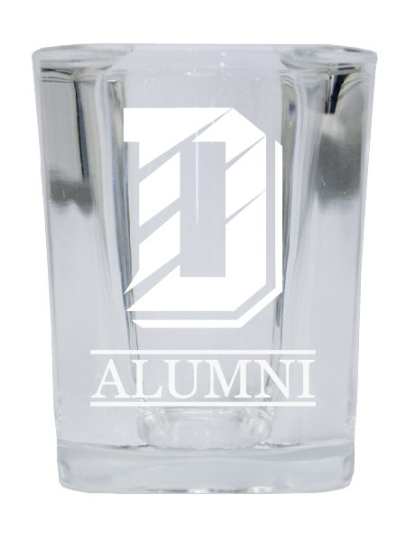 NCAA Davidson College Alumni 2oz Laser Etched Square Shot Glass