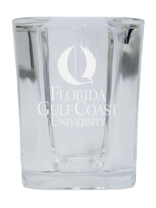 Florida Gulf Coast Eagles NCAA Collector's Edition 2oz Square Shot Glass - Laser Etched Logo
