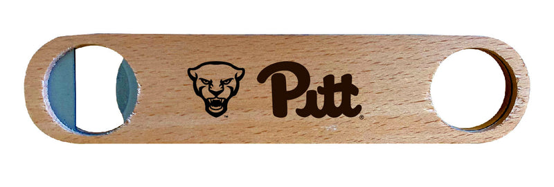 Pittsburgh Panthers NCAA Elegant Laser-Etched Wooden Bottle Opener - Collegiate Bar Accessory