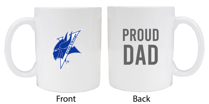 Elizabeth City State University Proud Dad Ceramic Coffee Mug - White