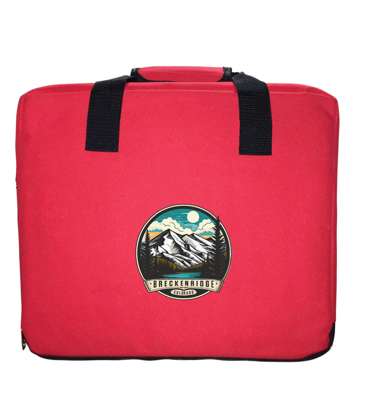 Breckenridge Colorado Design A Souvenir Destination Seat Cushion Red
