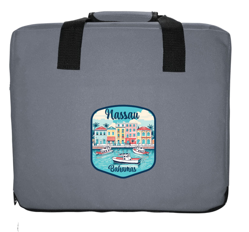 Nassau the Bahamas Design C Souvenir Destination Seat Cushion