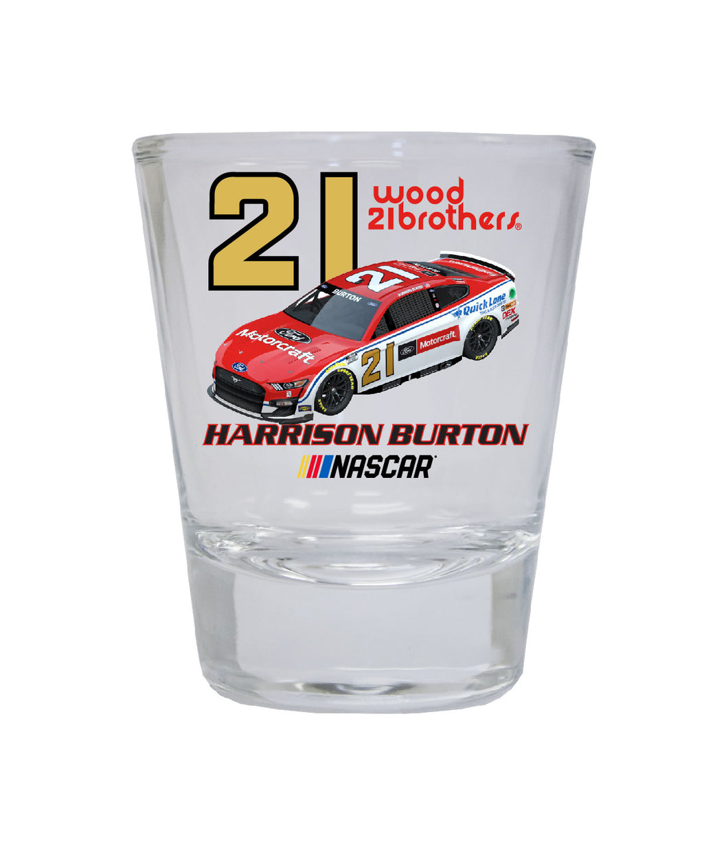 #21 Harrison Burton NASCAR Officially Licensed Round Shot Glass