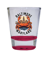 Load image into Gallery viewer, Baltimore Maryland D Souvenir 1.5 Ounce Shot Glass Round
