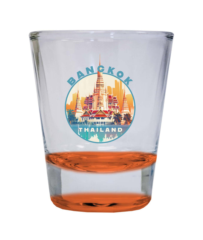 Bangkok Thailand C Souvenir 1.5 Ounce Shot Glass Round